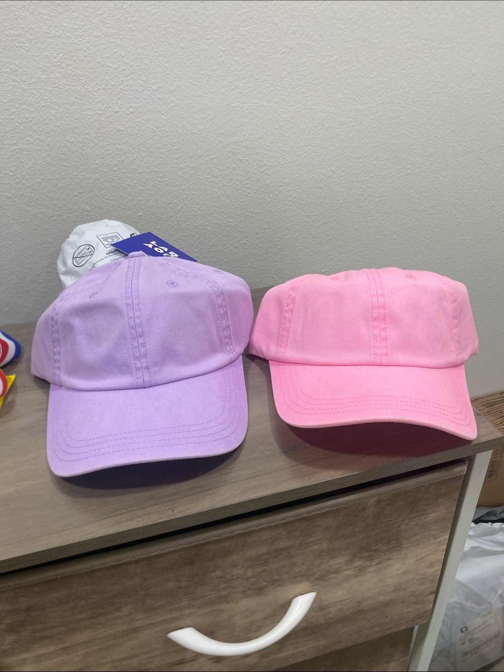 JoyLab Yellow and Pink Adjustable Baseball Caps